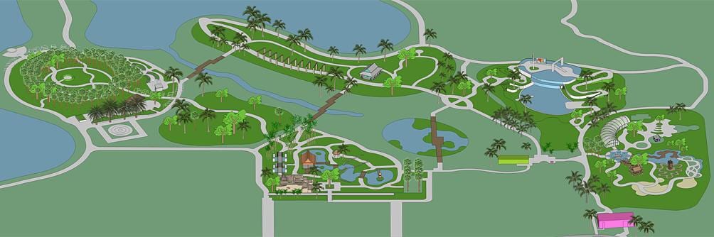 Карта на Ботаническата градина на Неапол