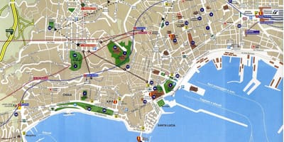 Град Наполи картата