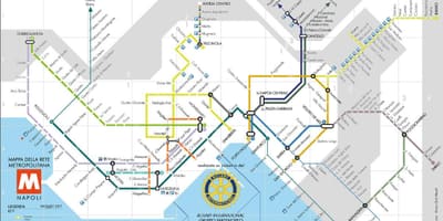 Метрото Наполи Италия карта