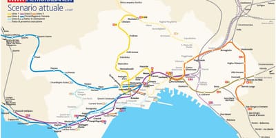 Карта на метрото в Неапол