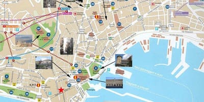 Карта на пристанището на Неапол 